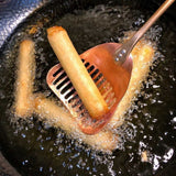 Strainer Spoon Serving Set in Copper and Stainless Steel