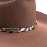 Fence Pattern Hat Band, Hinged With Stones