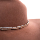 Twisted Rope Pattern Hat Band in Sterling Silver