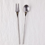 Bar Fork and Spoon in Stainless Steel
